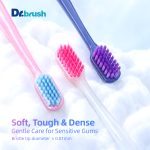 Smooth Handle Translucent Jelly Toothbrush B716